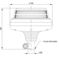 Maják LED profi FT-100 P