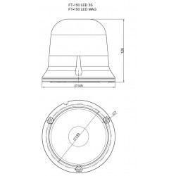 Maják LED profi FT-150 MAGNET
