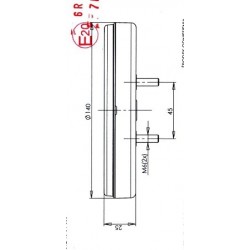 Koncová lampa W95 č.740 slim