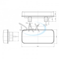 Koncové světlo LED W187/1315