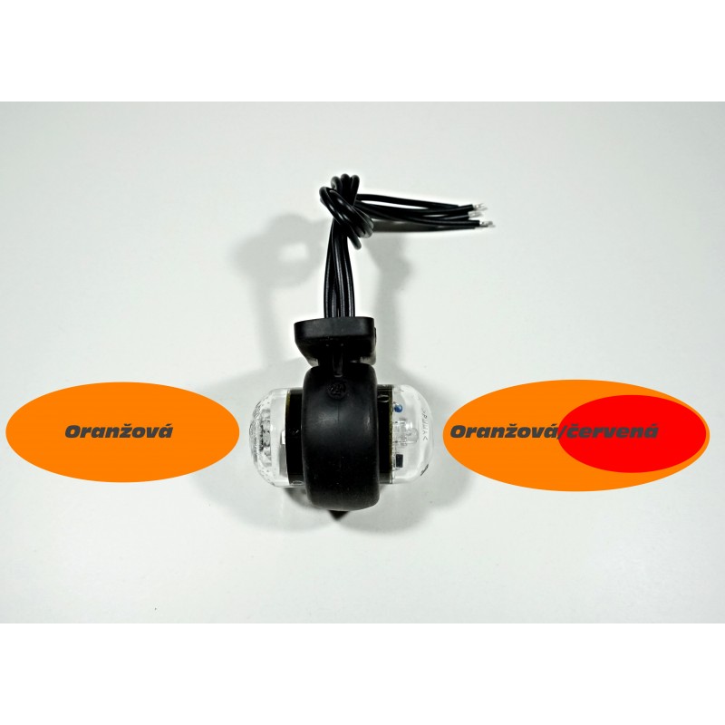 LED poziční a obrysové světlo WAŚ W56 Holland Style (oranž/oranž - oranž/červ)