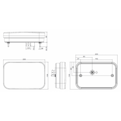 Koncové světlo Fristom FT-270 P CANBUS 12V RZ bajonet