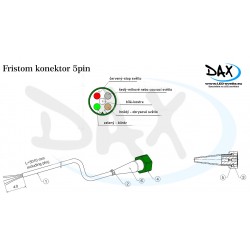 Koncové zadní světlo FRISTOM FT-130 mlhové RZ LED + bajonet 5P