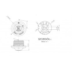 Poziční červené LED světlo č.2630 28mm