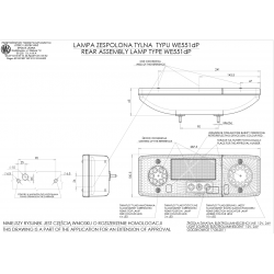 Koncová lampa WE551P č.08