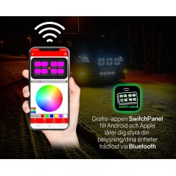 LEDSON Commander ovládací panel - 8 výstupů/bluetooth/mobilní aplikace/RGB GEN.2
