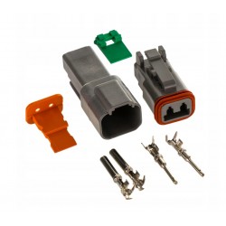 Sada vodotěsných konektorů DEUTSCH DT 2-pin (komplet samec + samice)