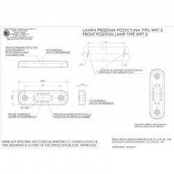 Poziční světlo LED DARK W97.3 č.714 oranžové