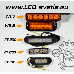 LED oranžový predátor profi W218 č.1469 SLIM
