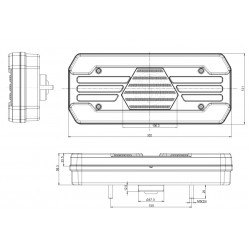 Koncové světlo LED W250DD č.1883L AMP TYCO