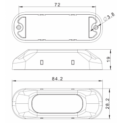 LED profi predátor červený FT-210C mini "Osram"