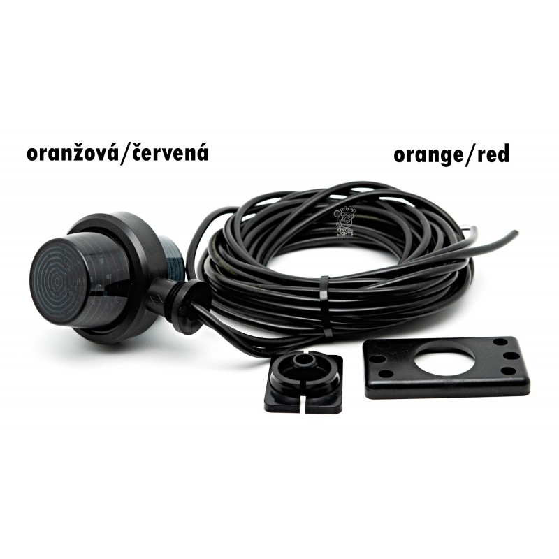 Poziční světlo LED DARK č.2622G  oranžová/červená 0,3m kabel