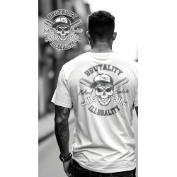 Originální pánské tričko Skull: Brutality & Illegality