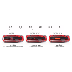Koncové světlo LED W278DD BLACK LINE Č.2388 12-24V auto