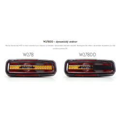 Koncové světlo LED W278DD BLACK LINE Č.2388 12-24V auto