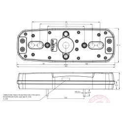 Koncové světlo LED W278DD BLACK LINE Č.2388 12-24V auto