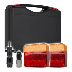 Bezdrátová LED Koncová Světla s Magnetem 12/24V – Sada pro Přívěsy a Stroje