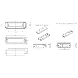 Poziční světlo LED WAS W287 č.2454T/Black oranžové