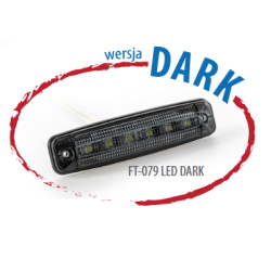 Poziční světlo LED FT-079 DARK červené