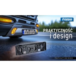 Černá podložka pod SPZ s LED osvětlením 12/24V (univerzální) FRISTOM FT-264