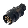 Zástrčka 7-pin 12V ISO 1724 DUNAJ – mosazné kontakty, odolný plast