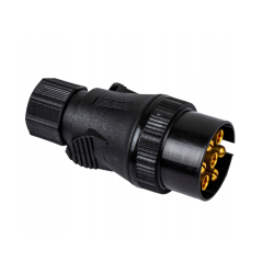 Zástrčka 7-pin 12V ISO 1724 DUNAJ – mosazné kontakty, odolný plast