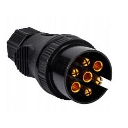 Zástrčka 7-pin 12V ISO 1724 DUNAJ – mosazné kontakty, odolný plast