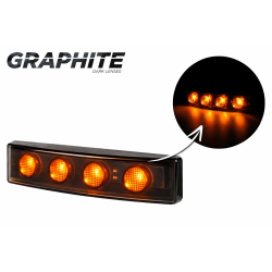 Poziční světlo LED DARK č.651G Scania R oranžové – kouřové obrysové světlo do clony