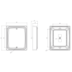 Koncové světlo Fristom FT-323 LED 12/24V dynamické s neonovým efektem + rámeček