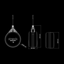 Strands FOR9T SPANISH LED poziční světlo 3 funkce, 12-24V, tmavé, 109mm