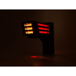 LED tykadlo WAŚ W297.3.3 č.2551 SPOT s blinkrem a projekcí na zem (12/24V)