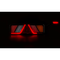 Fristom FT-700: Zadní LED světlo s trojúhelníkem a tykadlem (24V, CANBUS, AMP/Superseal)