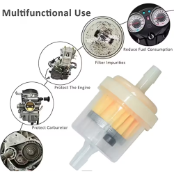 Benzínový palivový filtr 6mm s magnetem (moto, ATV, skútr)