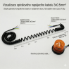 Univerzální spirálový kabel pro majáky a výstražná světla (7m, 3x0,5mm²)