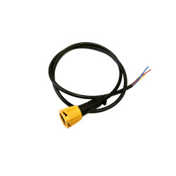 Bajonetový konektor Fristom 5-pin se žlutou maticí, 1m kabel (levá strana)