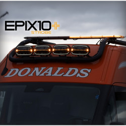 LEDSON Optoguard SMOKE 2000 mm: Oranžová LED majáková rampa s ovladačem