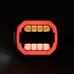 Sada zadních LED světel na magnet s 7,5m kabelem (12/24V, 7-pin, NEON)