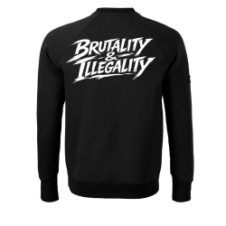 Mikina Brutality & Illegality – Kolekce DAX (Chalisko) s otvorem pro palec